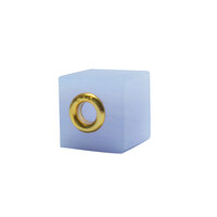 Ciondolo in argento con Calcedonio Blu
