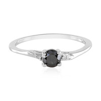 Anello in argento con Diamante Nero