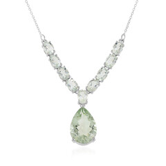 Collana in argento con Ametista Verde