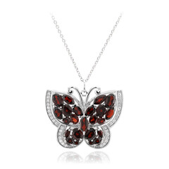 Collana in argento con Granato