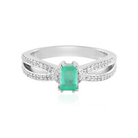Anello in argento con Smeraldo Russo