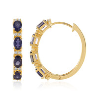 Orecchini in argento con Iolite