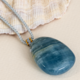 Collana con Aragonite Blu