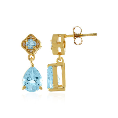 Orecchini in argento con Topazio Blu Cielo
