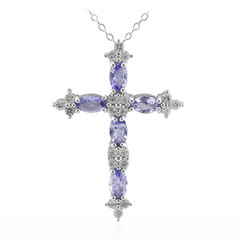 Collana in argento con Tanzanite