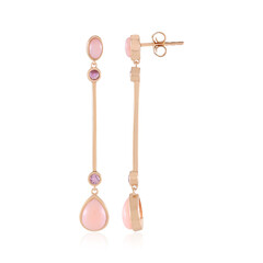 Orecchini in argento con Opale Rosa di Machu Picchu (KM by Juwelo)