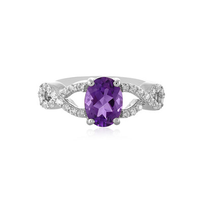 Anello in argento con Ametista Siberiana