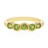Anello in oro con Demantoide Russo (La Revelle)
