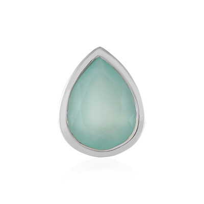 Ciondolo in argento con Calcedonio Acqua (MONOSONO COLLECTION)