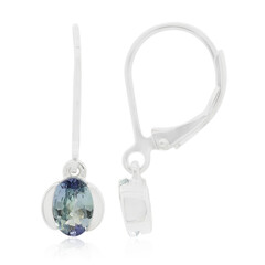 Orecchini in argento con Tanzanite (non riscaldata)