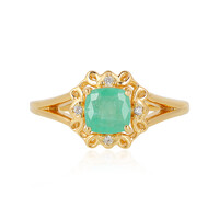 Anello in argento con Smeraldo Russo