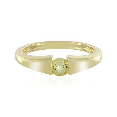 Anello in argento con Quarzo Ouro Verde