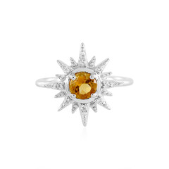 Anello in argento con Citrino