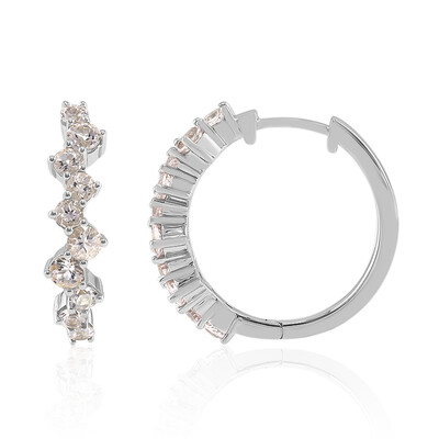 Orecchini in argento con Morganite