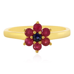 Anello in argento con Zaffiro Blu del Madagascar