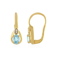 Orecchini in argento con Topazio Blu Cielo