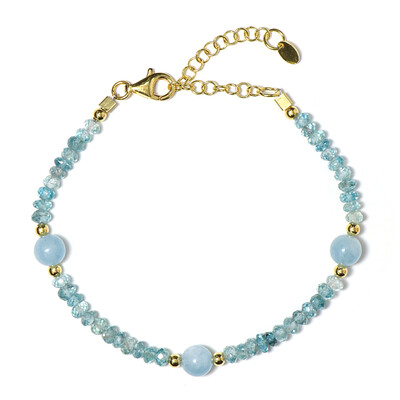 Bracciale in argento con Acquamarina