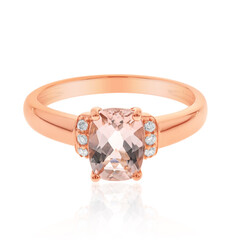 Anello in oro con Morganite AAA