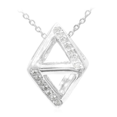Collana in argento con Topazio Bianco