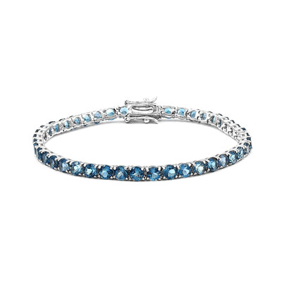 Bracciale in argento con Topazio Blu Londra