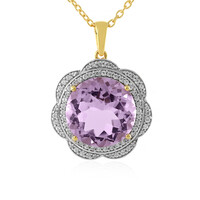 Collana in argento con Ametista Rose de France