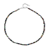 Collana in argento con Spinello Nero