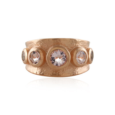 Anello in argento con Morganite del Madagascar