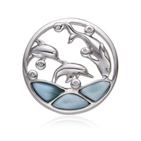 Ciondolo in argento con Larimar