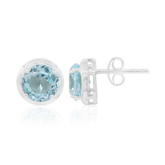 Orecchini in argento con Topazio Blu Cielo