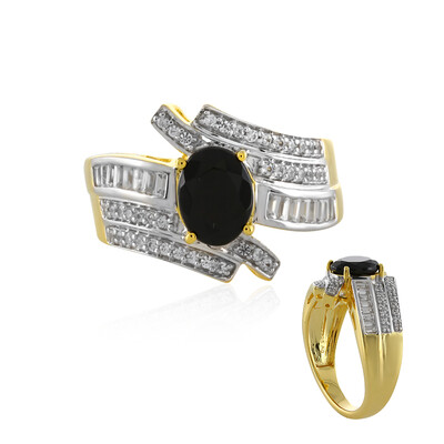 Anello in argento con Tormalina Nera