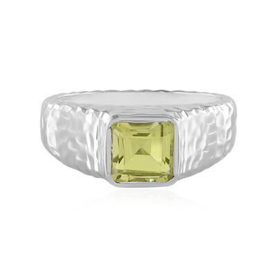 Anello in argento con Quarzo Limone