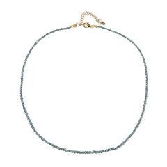 Collana in argento con Diamante Blu