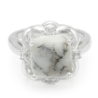 Anello in argento con Agata Dendritica