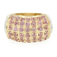 Anello in oro con Zaffiro Padparadscha (non riscaldato) (AMAYANI)