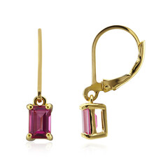 Orecchini in argento con Topazio Rosa