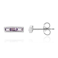 Orecchini in argento con Ametista Rose de France