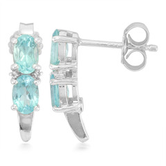 Orecchini in argento con Apatite Blu