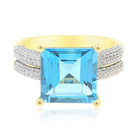 Anello in oro con Topazio Marambaia