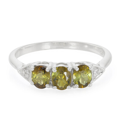Anello in argento con Tormalina Cuprian