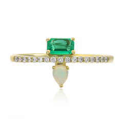 Anello in oro con Smeraldo Zambia AAA (CIRARI)