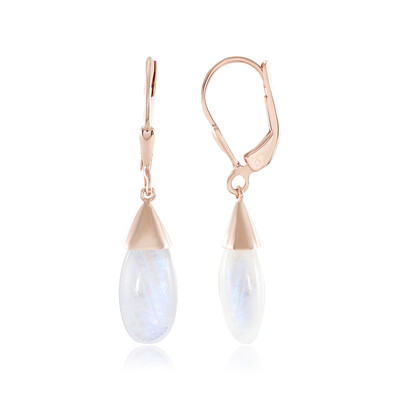 Orecchini in argento con Pietra di Luna Blu (KM by Juwelo)