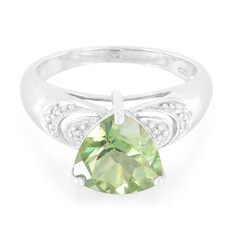 Anello in argento con Topazio Kiwi
