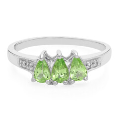 Anello in argento con Granato Merelani