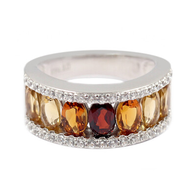 Anello in argento con Citrino