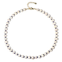 Collana in argento con Perla d'Acqua Dolce Bianca