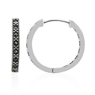 Orecchini in argento con Marcassite