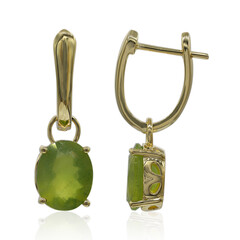 Orecchini in oro con Opale Verde Brasiliano (Tenner Diniz)