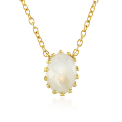 Collana in argento con Pietra di Luna Arcobaleno