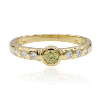 Anello in oro con Diamante Giallo VS1 (Annette)