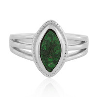 Anello in argento con Uvarovite